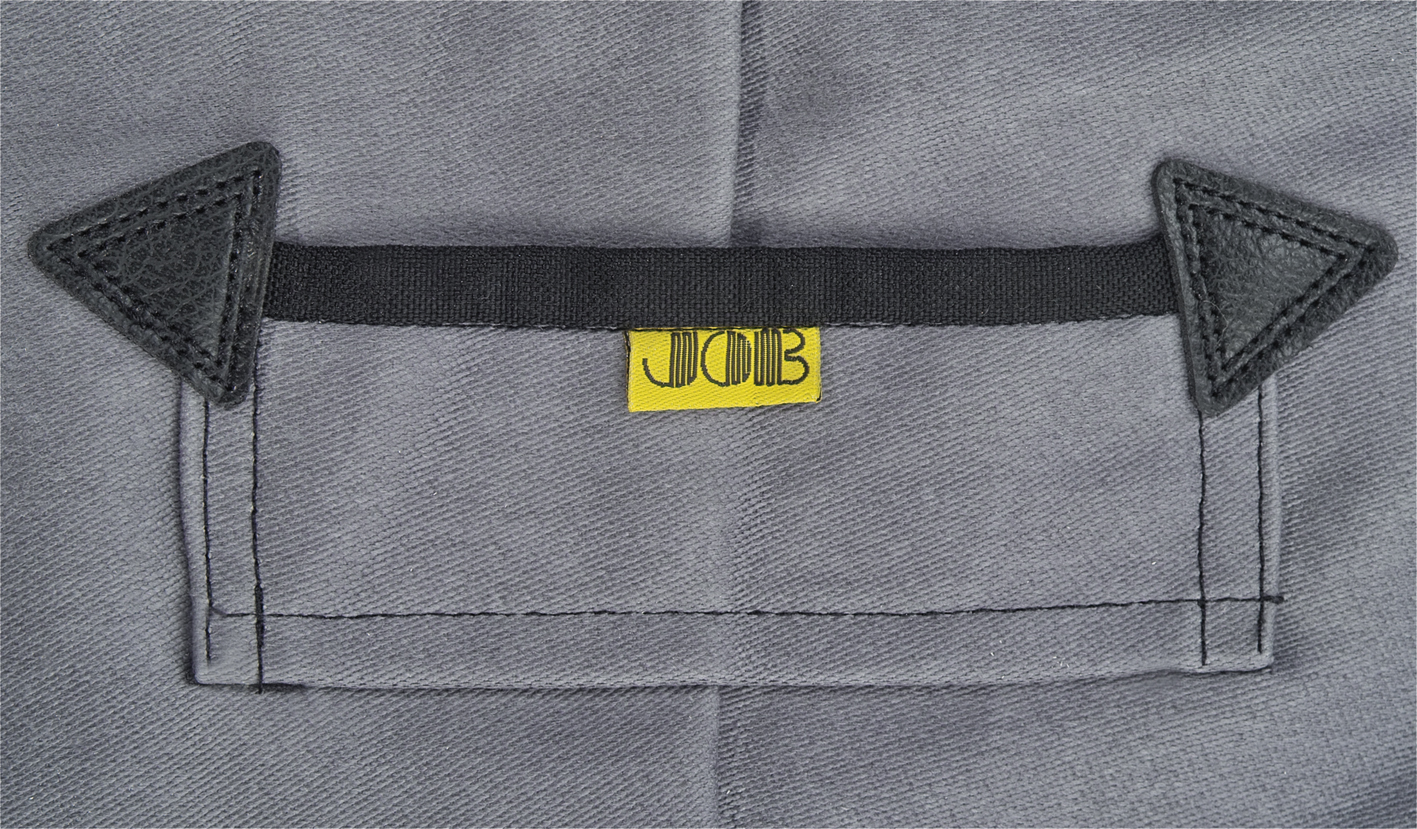 Zunfthose LASSE Doppel-Pilot grau mit Kniepolstertaschen