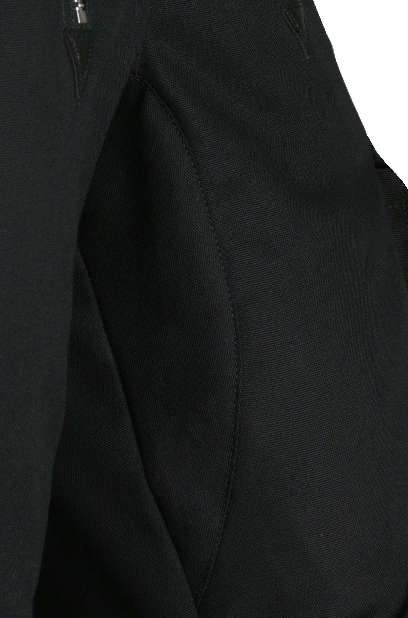 leichte Zunft-Elastikbundhose PAUL schwarz aus Canvas mit Kniepolstertaschen