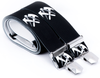 4-Clip Kinder-Hosentr�ger FRANKY DACHDECKER schwarz