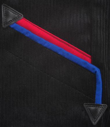 Image Zunfthose ALPER mit Kniepolstertaschen und rot/blauer Paspelierung