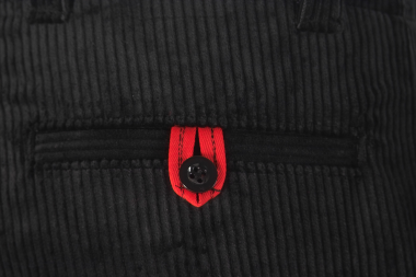 Image Zunfthose ALPER mit Kniepolstertaschen und rot/blauer Paspelierung