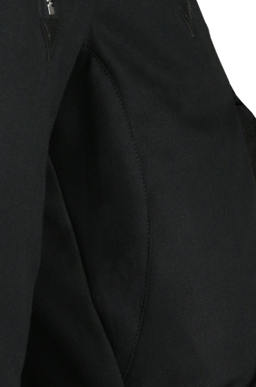 leichte Zunft-Elastikbundhose PAUL schwarz aus Canvas mit Kniepolstertaschen