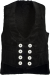 Zunftweste THEO Trenkercord schwarz mit Fellfutter