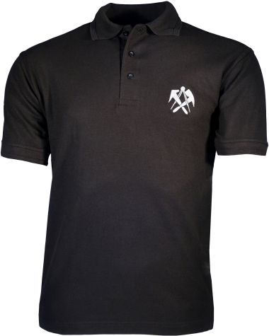 Polo-Shirt KONRAD DACHDECKER schwarz