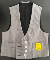 Zunftweste COOL aus Canvas grau