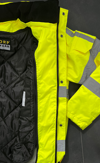 Warnschutz-Pilotjacke gelb